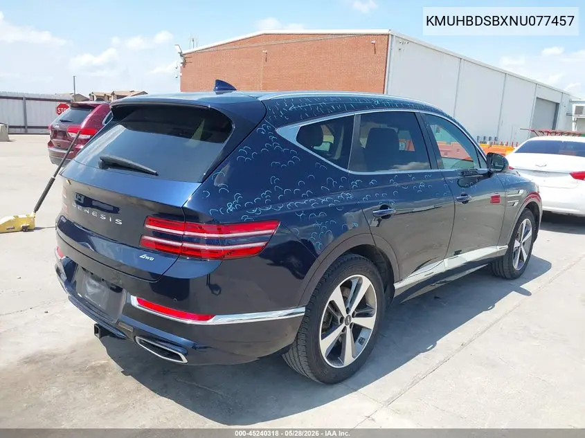 2022 Genesis Gv80 2.5T Awd VIN: KMUHBDSBXNU077457 Lot: 45240318