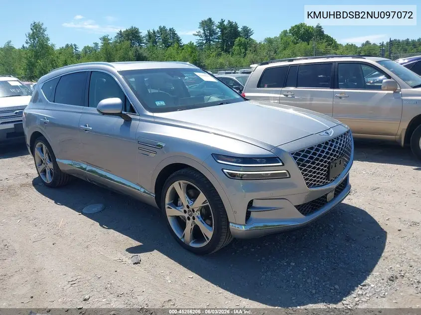 2022 Genesis Gv80 2.5T Awd VIN: KMUHBDSB2NU097072 Lot: 45256206