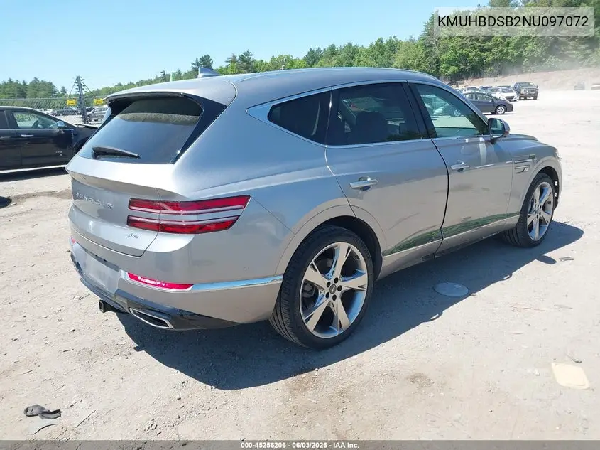 2022 Genesis Gv80 2.5T Awd VIN: KMUHBDSB2NU097072 Lot: 45256206