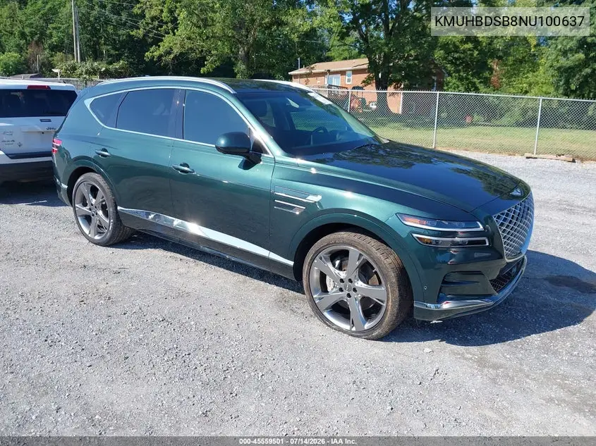 2022 Genesis Gv80 2.5T Awd VIN: KMUHBDSB8NU100637 Lot: 45559501