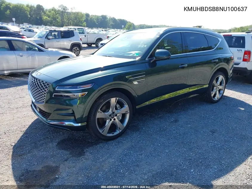 2022 Genesis Gv80 2.5T Awd VIN: KMUHBDSB8NU100637 Lot: 45559501