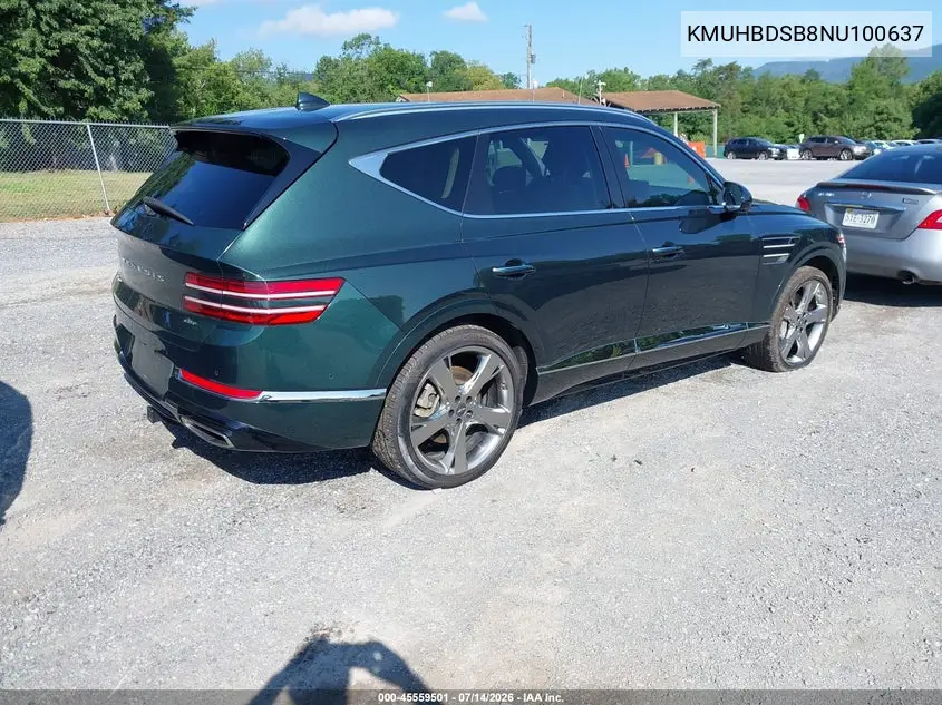 2022 Genesis Gv80 2.5T Awd VIN: KMUHBDSB8NU100637 Lot: 45559501