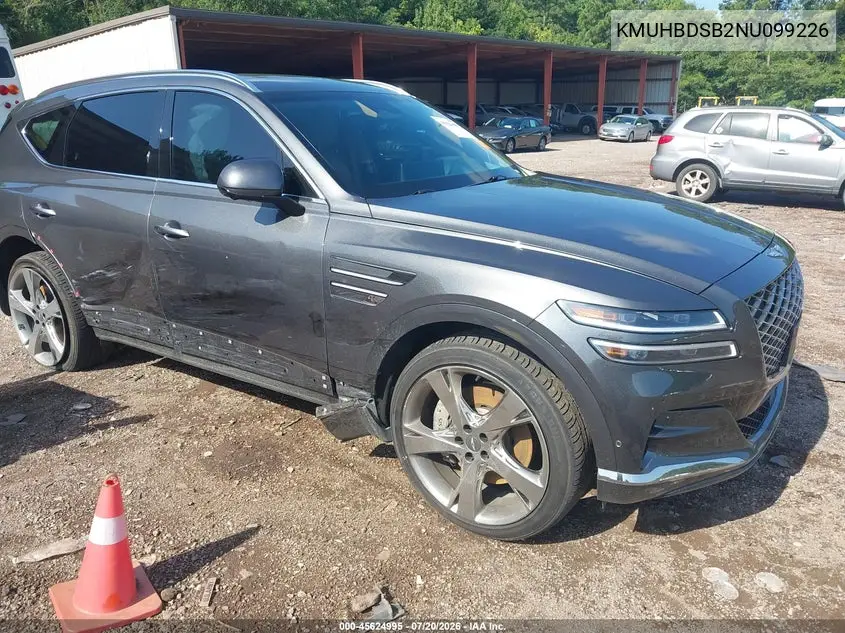 2022 Genesis Gv80 2.5T Awd VIN: KMUHBDSB2NU099226 Lot: 45624995