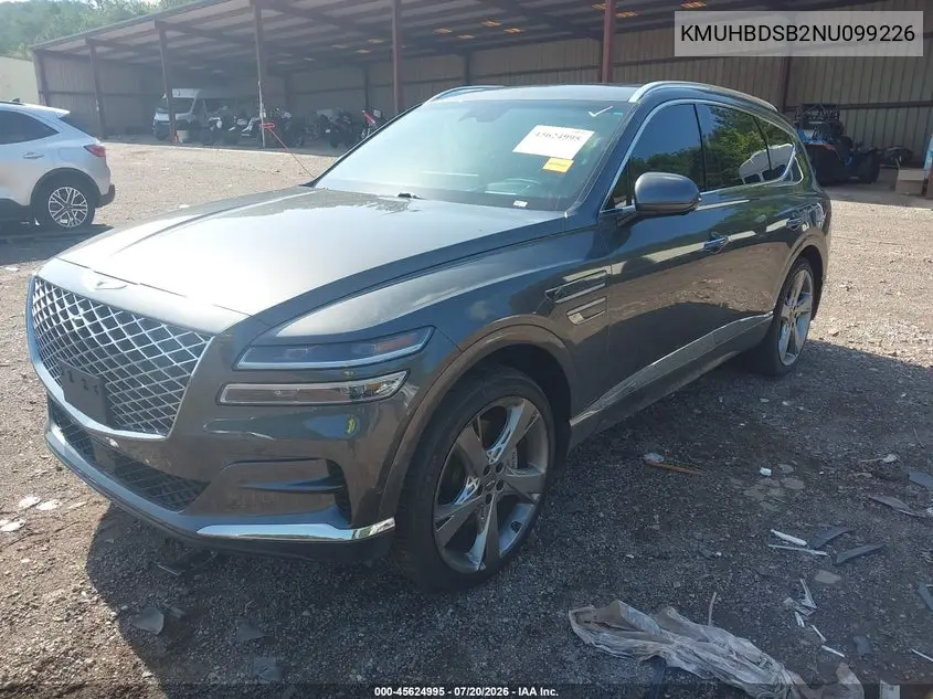 2022 Genesis Gv80 2.5T Awd VIN: KMUHBDSB2NU099226 Lot: 45624995