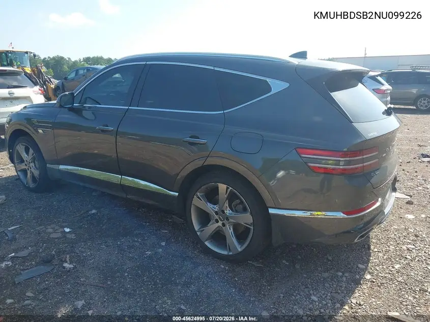 2022 Genesis Gv80 2.5T Awd VIN: KMUHBDSB2NU099226 Lot: 45624995