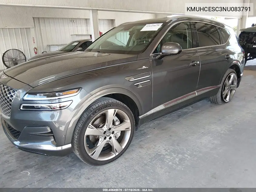 2022 Genesis Gv80 3.5T Awd VIN: KMUHCESC3NU083791 Lot: 45649879