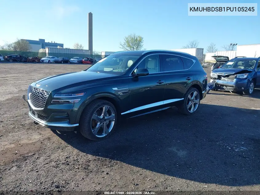 2023 Genesis Gv80 2.5T Awd VIN: KMUHBDSB1PU105245 Lot: 44777569