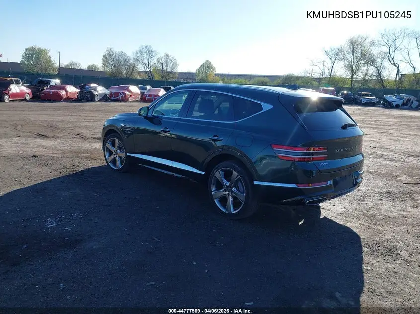 2023 Genesis Gv80 2.5T Awd VIN: KMUHBDSB1PU105245 Lot: 44777569