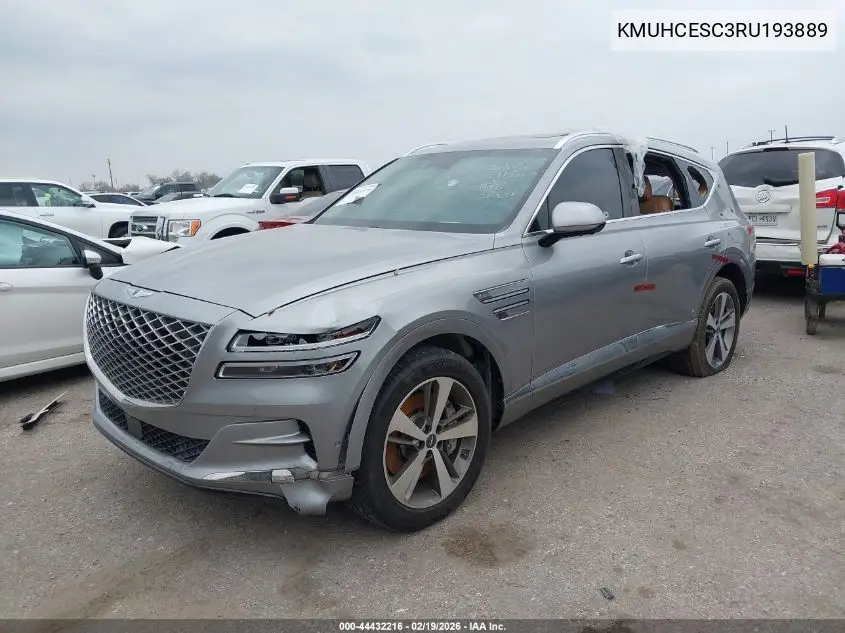 2024 Genesis Gv80 3.5T Awd VIN: KMUHCESC3RU193889 Lot: 44432216