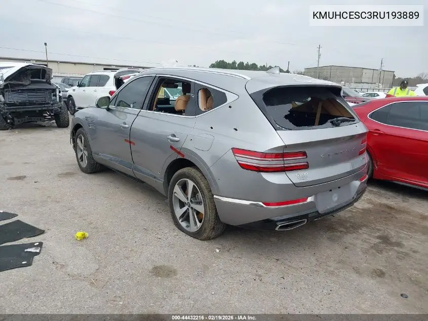 2024 Genesis Gv80 3.5T Awd VIN: KMUHCESC3RU193889 Lot: 44432216