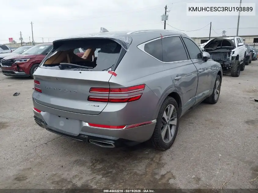 2024 Genesis Gv80 3.5T Awd VIN: KMUHCESC3RU193889 Lot: 44432216