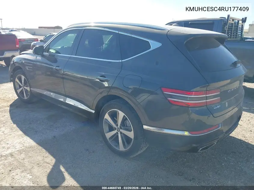 2024 Genesis Gv80 3.5T Awd VIN: KMUHCESC4RU177409 Lot: 44660749