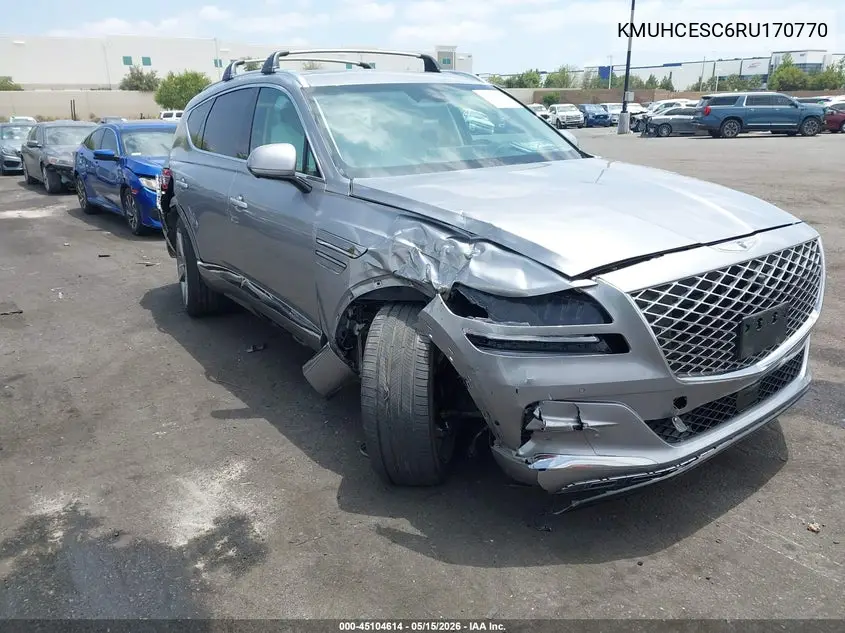 2024 Genesis Gv80 3.5T 7P (A8) VIN: KMUHCESC6RU170770 Lot: 45104614