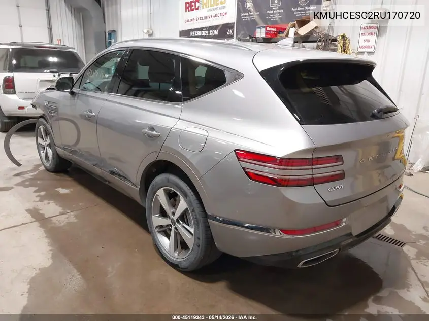 2024 Genesis Gv80 3.5T 7P (A8) VIN: KMUHCESC2RU170720 Lot: 45119343