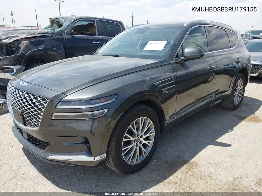 2024 Genesis Gv80 2.5T Awd VIN: KMUHBDSB3RU179155 Lot: 45131846