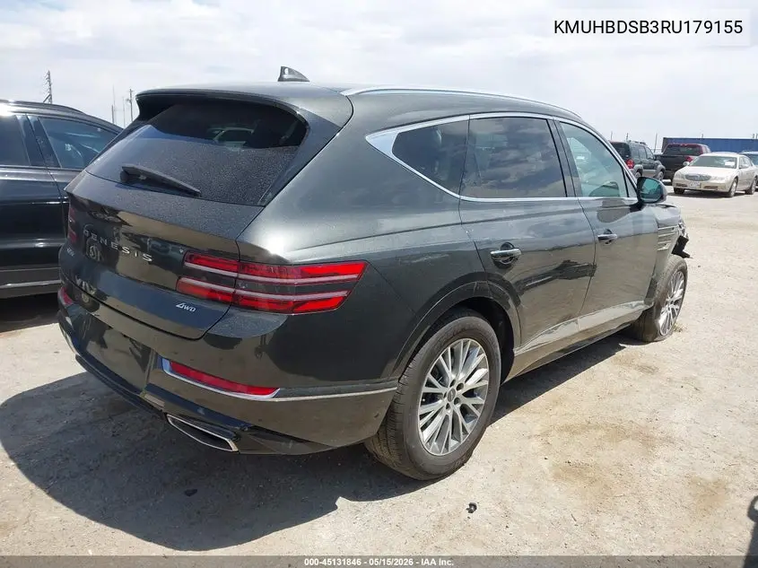 2024 Genesis Gv80 2.5T Awd VIN: KMUHBDSB3RU179155 Lot: 45131846
