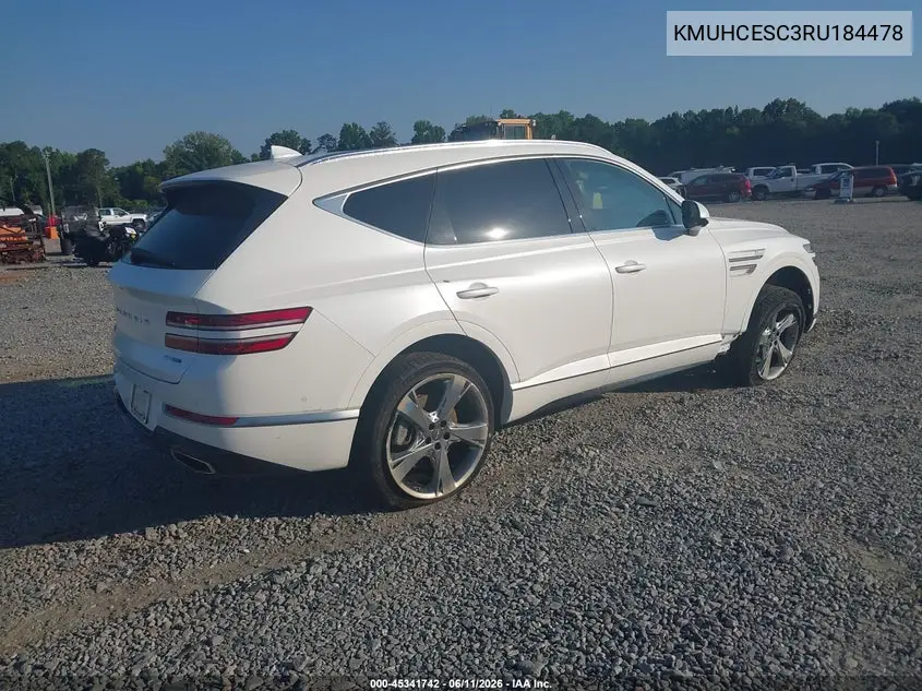 2024 Genesis Gv80 3.5T Awd VIN: KMUHCESC3RU184478 Lot: 45341742