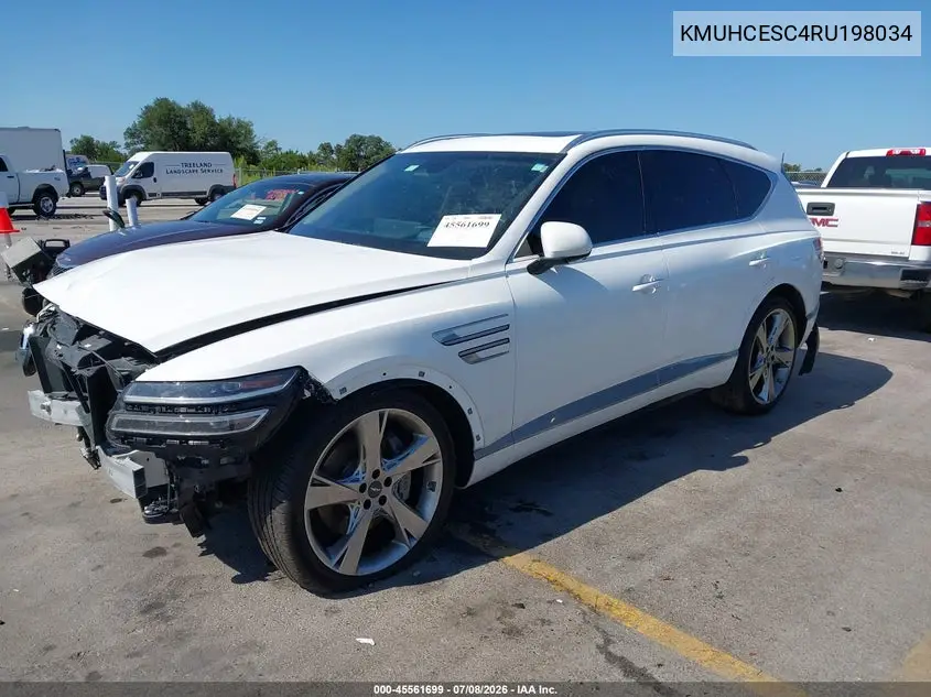 2024 Genesis Gv80 3.5T Awd VIN: KMUHCESC4RU198034 Lot: 45561699