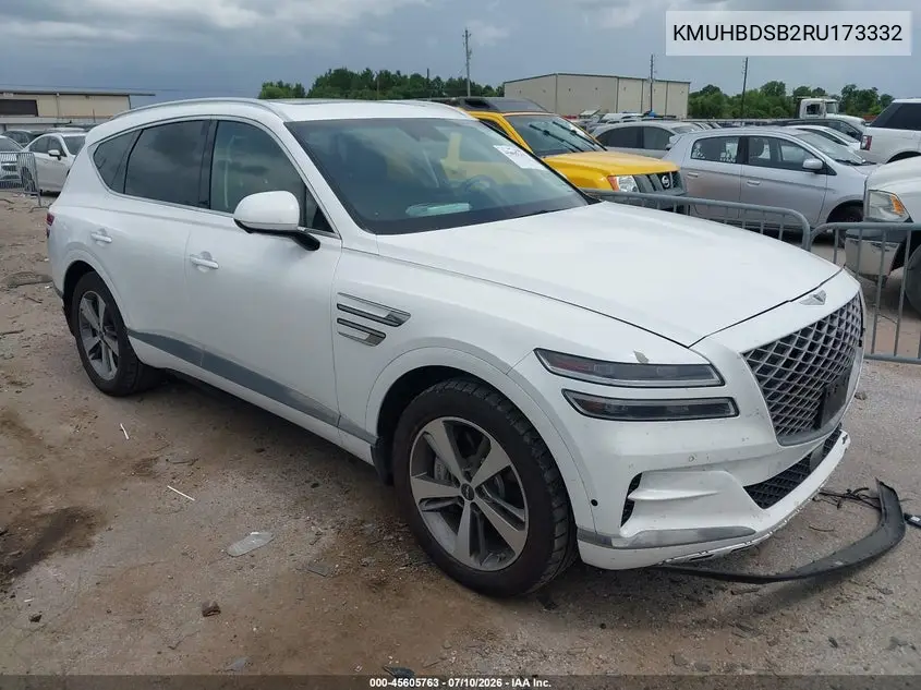 2024 Genesis Gv80 2.5T Awd VIN: KMUHBDSB2RU173332 Lot: 45605763