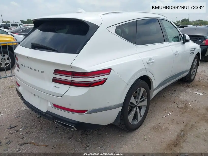 2024 Genesis Gv80 2.5T Awd VIN: KMUHBDSB2RU173332 Lot: 45605763