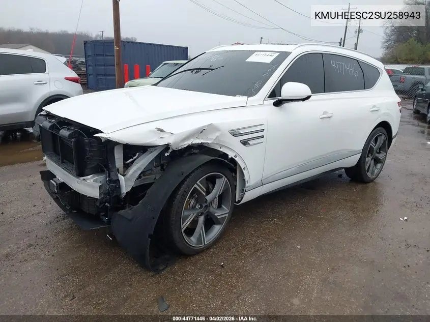 2025 Genesis Gv80 3.5T Prestige Awd VIN: KMUHEESC2SU258943 Lot: 44771446