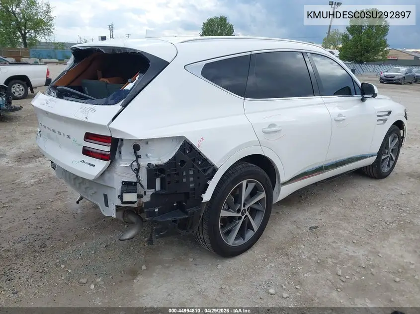 2025 Genesis Gv80 3.5T Advanced Awd VIN: KMUHDESC0SU292897 Lot: 44994810