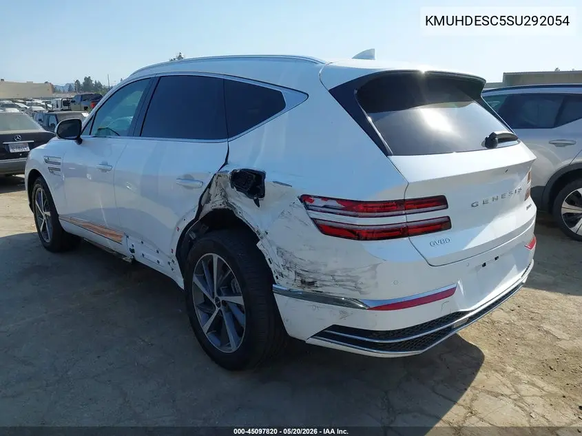2025 Genesis Gv80 3.5T Advanced Awd VIN: KMUHDESC5SU292054 Lot: 45097820