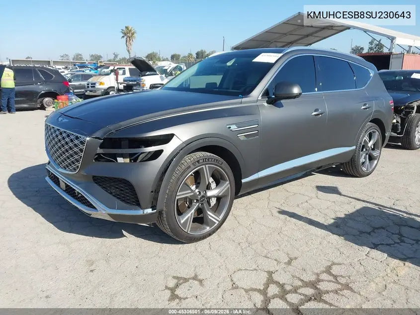 2025 Genesis Gv80 2.5T Prestige Awd VIN: KMUHCESB8SU230643 Lot: 45306501