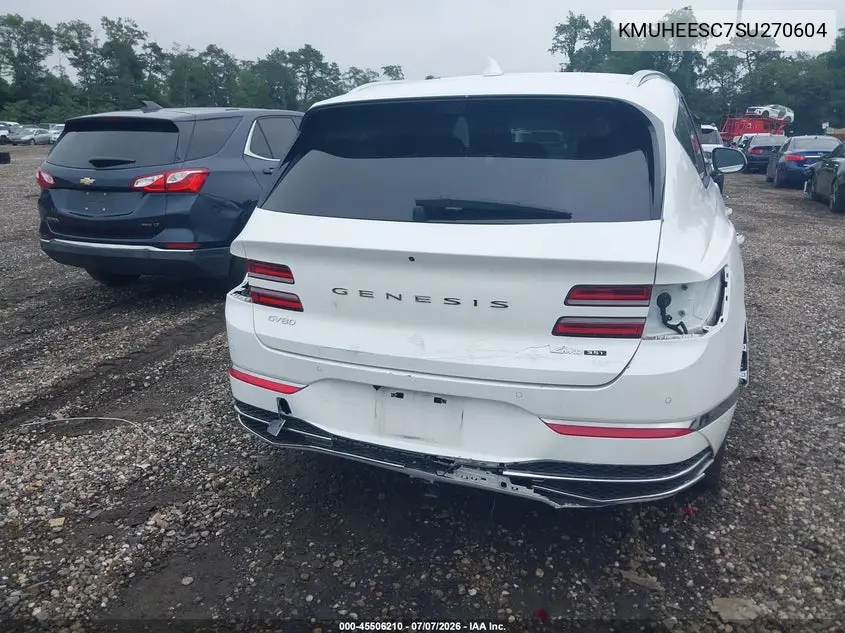 2025 Genesis Gv80 3.5T Prestige Awd VIN: KMUHEESC7SU270604 Lot: 45506210