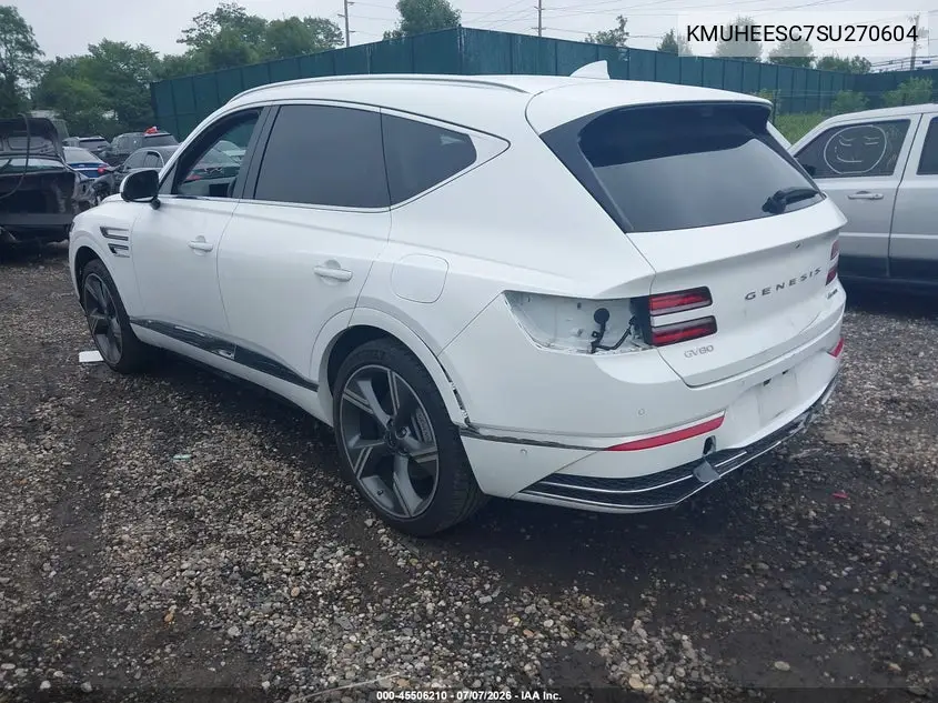 2025 Genesis Gv80 3.5T Prestige Awd VIN: KMUHEESC7SU270604 Lot: 45506210