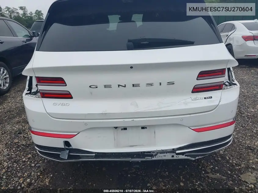 2025 Genesis Gv80 3.5T Prestige Awd VIN: KMUHEESC7SU270604 Lot: 45506210
