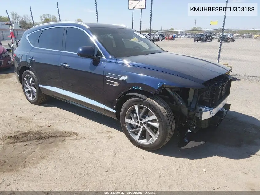 2026 Genesis Gv80 2.5T Advanced Awd VIN: KMUHBESB0TU308188 Lot: 44689155