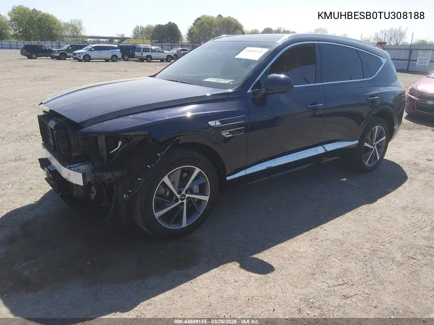 2026 Genesis Gv80 2.5T Advanced Awd VIN: KMUHBESB0TU308188 Lot: 44689155