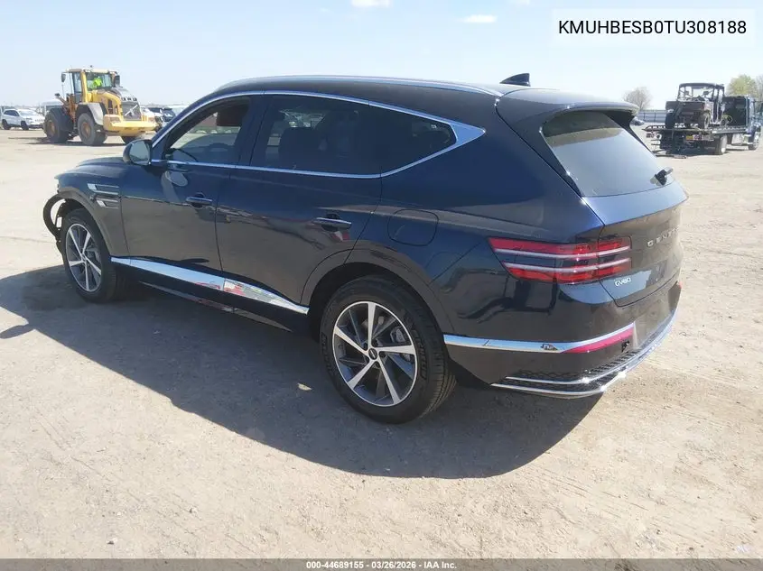 2026 Genesis Gv80 2.5T Advanced Awd VIN: KMUHBESB0TU308188 Lot: 44689155