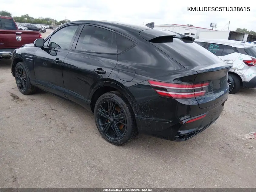 2026 Genesis Gv80 Coupe 3.5T E-Sc Prestige Black Awd VIN: KMUJDESC5TU338615 Lot: 45324624