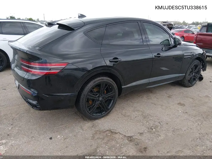 2026 Genesis Gv80 Coupe 3.5T E-Sc Prestige Black Awd VIN: KMUJDESC5TU338615 Lot: 45324624
