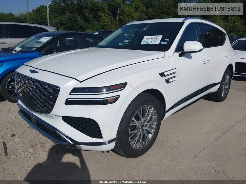 2026 Genesis Gv80 2.5T Awd VIN: KMUHFESB6TU318812 Lot: 45656220