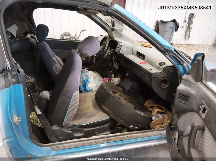 1991 Geo Metro Lsi Sprint Cl VIN: JG1MR336XMK608541 Lot: 45603569