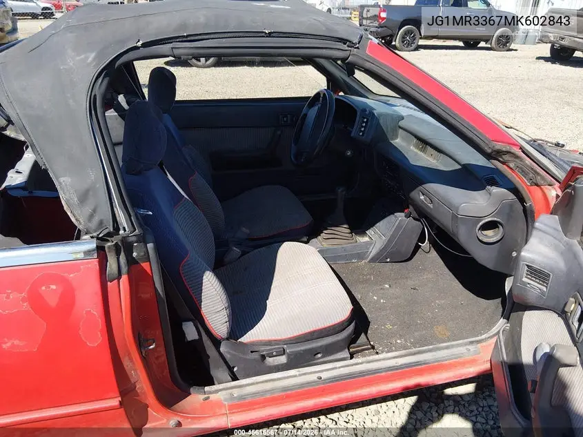 1991 Geo Metro Lsi Sprint Cl VIN: JG1MR3367MK602843 Lot: 45616567