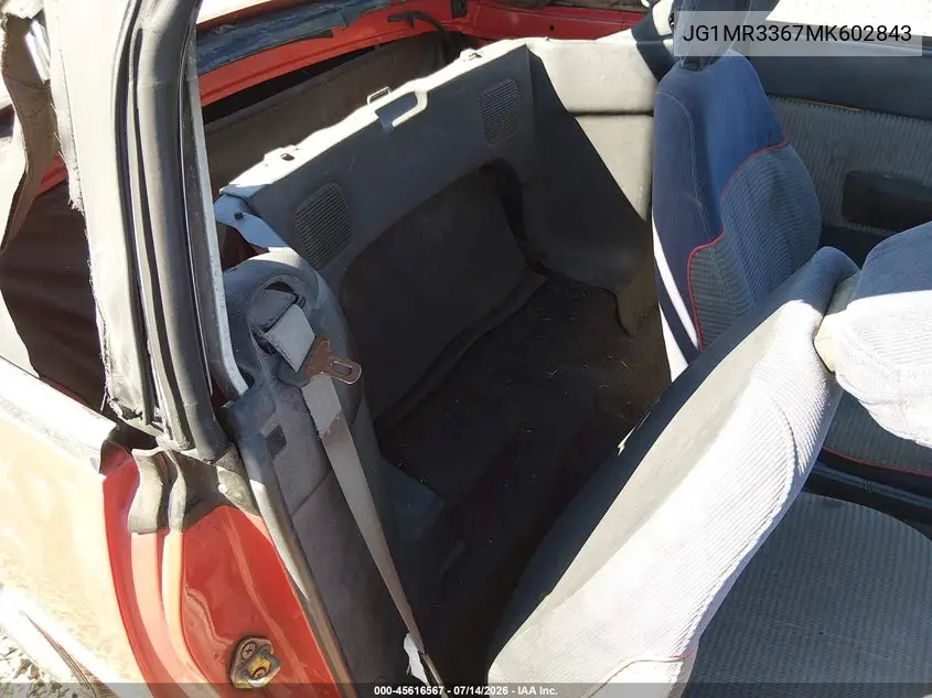 1991 Geo Metro Lsi Sprint Cl VIN: JG1MR3367MK602843 Lot: 45616567