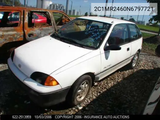 1992 Geo Metro VIN: 2C1MR2460N6797721 Lot: 2513959
