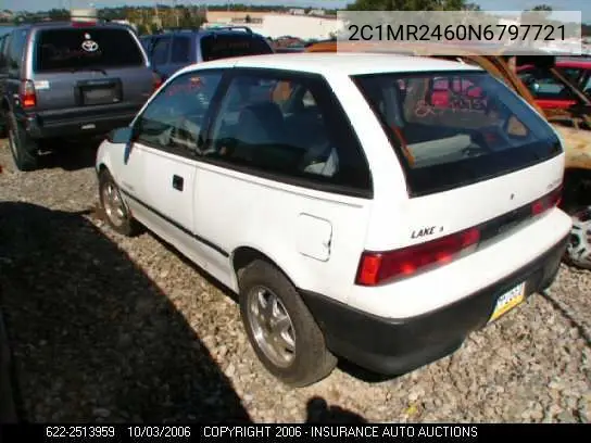 1992 Geo Metro VIN: 2C1MR2460N6797721 Lot: 2513959