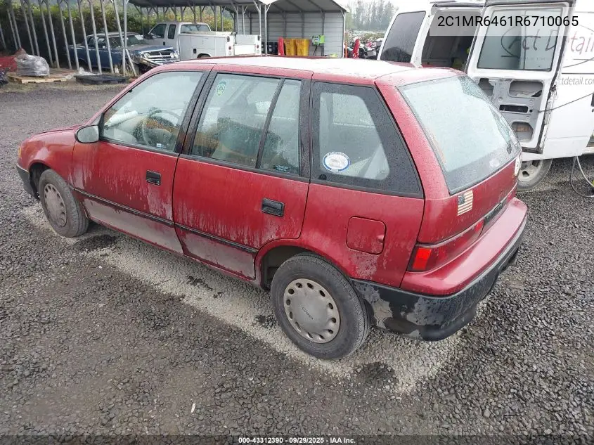 1994 Geo Metro VIN: 2C1MR6461R6710065 Lot: 43312390