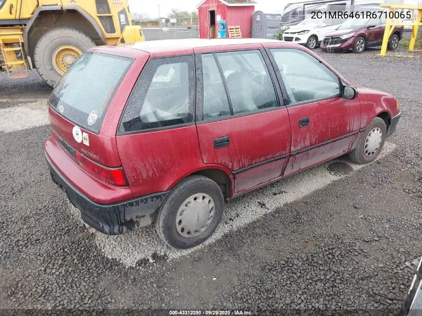 1994 Geo Metro VIN: 2C1MR6461R6710065 Lot: 43312390
