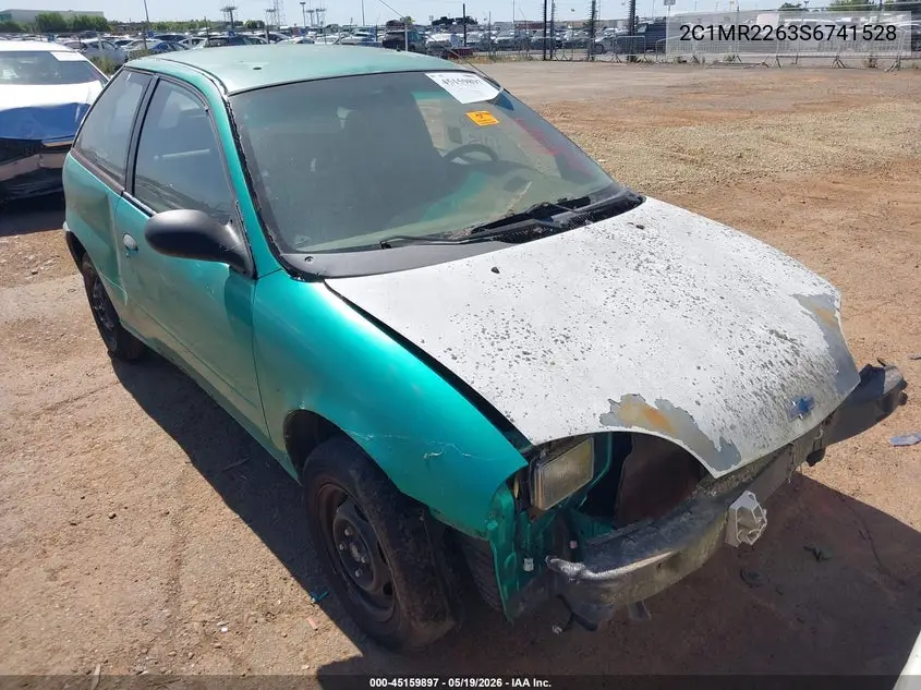 1995 Geo Metro Lsi VIN: 2C1MR2263S6741528 Lot: 45159897