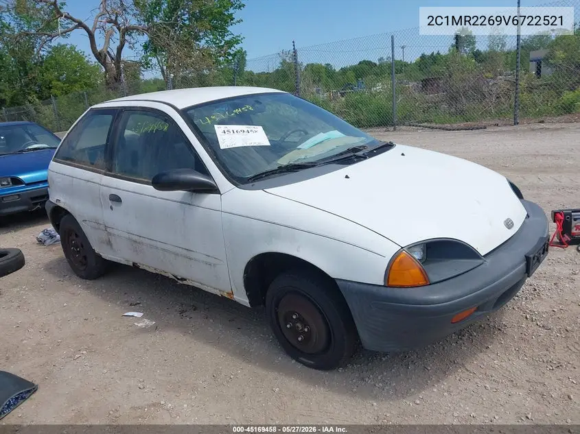 1997 Geo Metro VIN: 2C1MR2269V6722521 Lot: 45169458