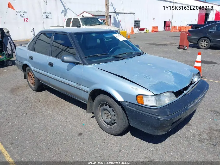 1990 Geo Prizm Lsi VIN: 1Y1SK5163LZ048218 Lot: 45129341