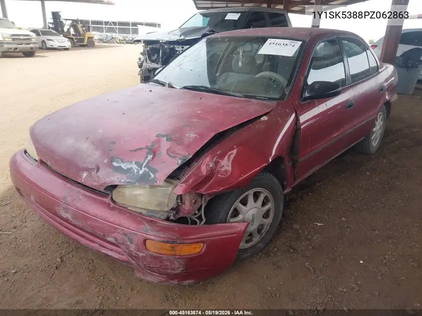1993 Geo Prizm Lsi VIN: 1Y1SK5388PZ062863 Lot: 45163874