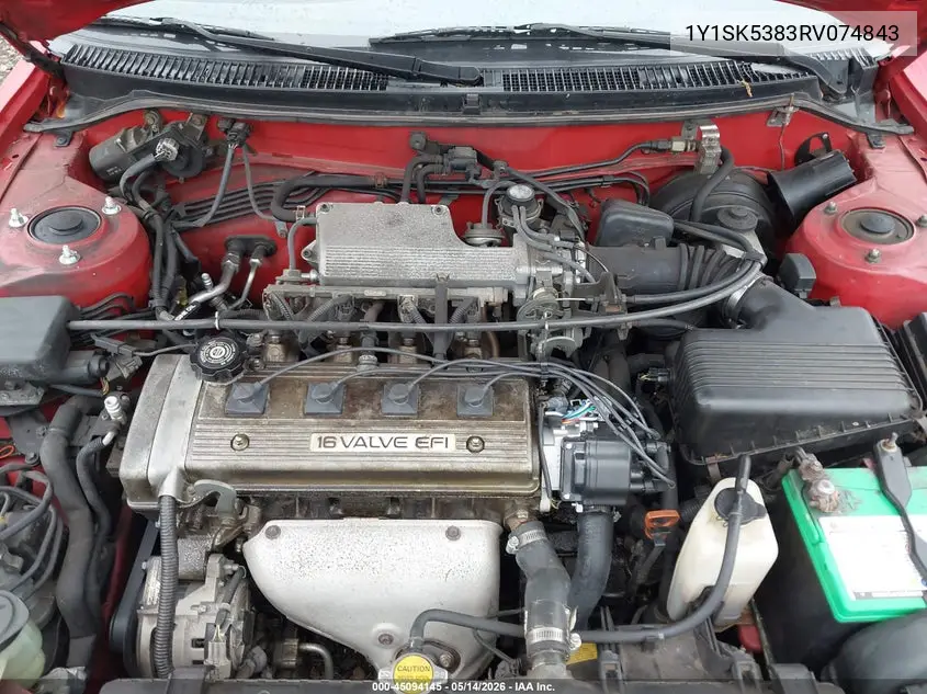 1994 Geo Prizm Lsi VIN: 1Y1SK5383RV074843 Lot: 45094145