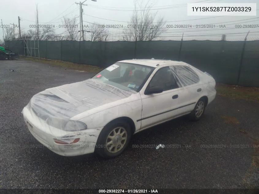 1996 Geo Prizm Lsi VIN: 1Y1SK5287TZ003329 Lot: 29382274